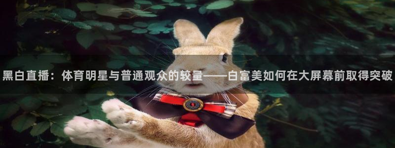 833直播体育app：黑白直播：体育明星与普通观众的较量——白富美如何在大屏幕前取得突破